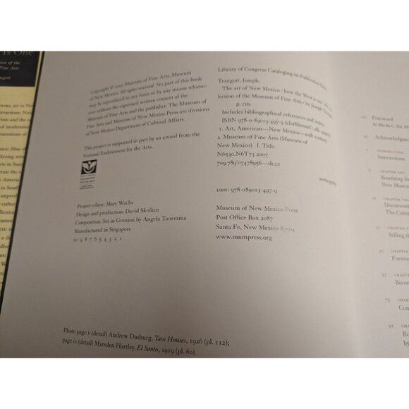 Art of New Mexico: How the West Is One Collection Museum Fine Arts Santa Fe EUC - Picture 11 of 16